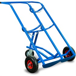 Тележка для баллонов пропан + кислород TOR ТГК-П, 2 баллона, 250 пневмо + 160 поворотное - фото 16161523