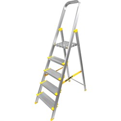 Профессиональная алюминиевая анодированная стремянка Алюмет АS705 - фото 16169266