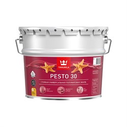 Стойкая алкидная универсальная эмаль TIKKURILA PESTO 30 - фото 16229699