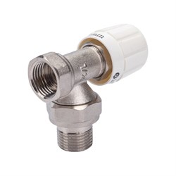 Угловой регулировочный вентиль для радиатора Lammin Lm19049000015 - фото 16231474