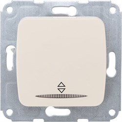 Одноклавишный проходной механизм переключателя Kranz dea - фото 16232582