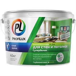 Акриловая воднодисперсионная краска для стен и потолков Profilux PL- 04А - фото 16274591