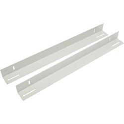 Уголки для поддержки оборудования NTSS в шкафы глубиной 800мм, усиленные до 100кг (пара), серый RAL 7035 - фото 16280319