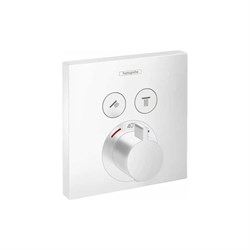 Термостатический смеситель для душа (внешняя часть) Hansgrohe матовый белый Select 15763700 - фото 16281195