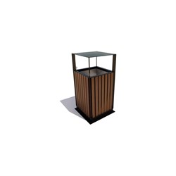 Урна-пепельница 7 скамеек Эстет - фото 16326740