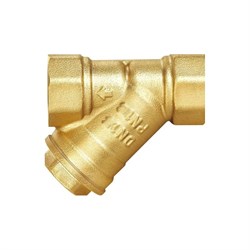 Резьбовой латунный косой фильтр DOUBLE-LIN LL5005 (1 1/4") - фото 16327643