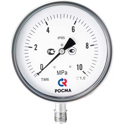 Коррозионностойкий манометр РОСМА ТМ-621Р.00 - фото 16334463