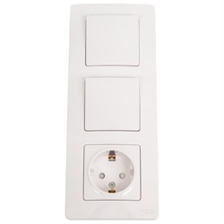 Розетка и выключатель Systeme Electric Blanca - фото 16375878