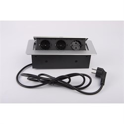 Выдвижной встраиваемый розеточный блок Inrior TORO-03-80 - фото 16384530