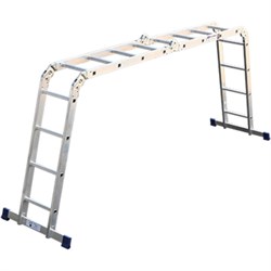 Алюминиевая четырехсекционная шарнирная лестница Алюмет Серия ТL - фото 16425373