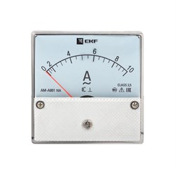 Аналоговый амперметр на панель EKF AMA-801 - фото 16425426