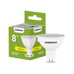 Светодиодная лампа Generica LL-MR16-08-230-30-GU5-G - фото 16434942