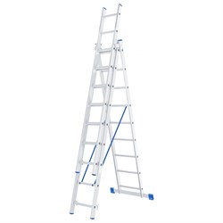 Алюминиевая трехсекционная лестница Сибртех 97819 - фото 16438488