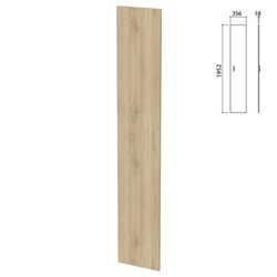 Дверь ЛДСП высокая "Приоритет" (356х18х1952 мм), БЕЗ ФУРНИТУРЫ, кронберг, К-938, К-938 кронберг - фото 16441317