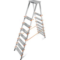 Алюминиевая стремянка Эйфель Мастер - фото 16447090