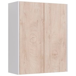 Шкаф Lemark COMBI 60 см, подвесной, 2-х дверный, цвет фасада: дуб кантри, цвет корпуса: белый глянец - фото 16447943