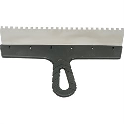 Нержавеющий зубчатый шпатель STAYER 1009-30-06 - фото 16455398