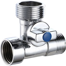 Шаровой кран для подключения сантехприборов РМС люкс - фото 16460503