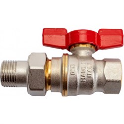 Никелированный полнопроходной шаровой кран Giacomini DADO - фото 16482874