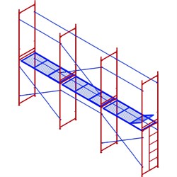 Комплект рамных лесов МЕГА 772 - фото 16490873