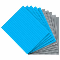 Салфетки губчатые для уборки кухни 15х18 см, ЦЕЛЛЮЛОЗНЫЕ, КОМПЛЕКТ 10 шт., 5 серых / 5 голубых, LAIMA, 700268 - фото 16495205