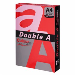 Бумага цветная DOUBLE A, А4, 80 г/м2, 500 л., интенсив, красная - фото 16499002
