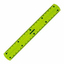 Линейка 20 см гибкая ЮНЛАНДИЯ "FLEX", пластиковая, тонированная, зеленая, 210758 - фото 16499098