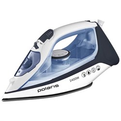 Утюг POLARIS PIR 2483K, 2400 Вт, керамическое покрытие, самоочистка, антикапля, антинакипь, синий, 51339 - фото 16499168