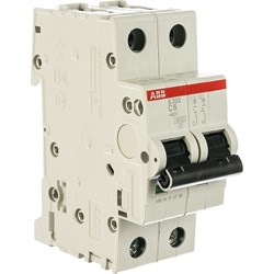 Двухполюсной автоматический выключатель ABB S202 - фото 16502991