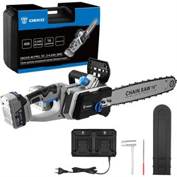 Цепная аккумуляторная пила DEKO dkchs 40 pro - фото 16506003