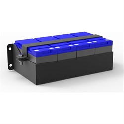 Полка для четырех аккумуляторных батарей емкостью 7 или 9 А·ч АМАДОН КАБ-1207-9-4 - фото 16510588