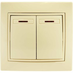 Двухклавишный выключатель Jilion 9533145 - фото 16512097