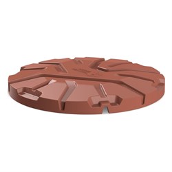 Крышка колодца POLIMER GROUP Роса - 2 цвет коричневый - фото 16513200