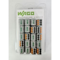 Трехпроводная соединительная клемма WAGO 222-413 - фото 16516446