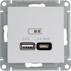 Розетка Systeme Electric USB ATLASDESIGN - фото 16518746