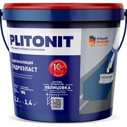 Эластичная гидроизоляционная мастика PLITONIT ГидроЭласт - 1,5 - фото 16521889