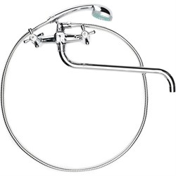 Полимерный смеситель для ванны и душа OneLife P03-221cr - фото 16523342