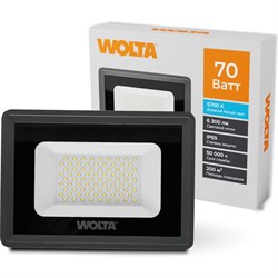 Светодиодный прожектор WOLTA WFL-70W/06 - фото 16524471