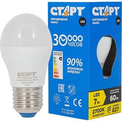 Светодиодная лампа Старт LEDSphereE27 7W27 - фото 16525180