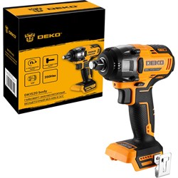 Аккумуляторный бесщеточный гайковерт DEKO DKIS20 - фото 16525817