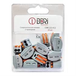 Соединительная 2-проводная клемма DORI СМК 222-412 - фото 16526081