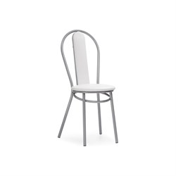 Стул Woodville Lamniel косое кольцо белый полимер / светлый мусс - фото 16528268