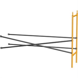 Дополнительная полусекция фасадных лесов РИНСТРОЙ ЛРСП-250 - фото 16531129