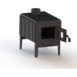 Печь буржуйка ПЕЧЬМАСТЕР КОМФОРТ ПЛЮС 70, со стеклянной дверцей - фото 16533623