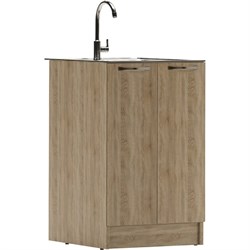 Тумба под нержавеющую мойку Домино D6050DS - фото 16535463