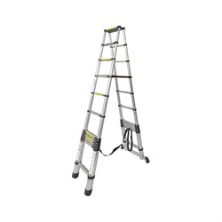 Телескопическая алюминиевая двухсекционная лестница-стремянка Forsage F-UP350-2 - фото 16539060