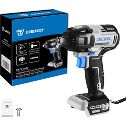 Аккумуляторный бесщеточный гайковерт DEKO DKIS - фото 16543521