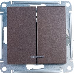 Двухклавишный выключатель Systeme Electric ATLAS DESIGN - фото 16557240