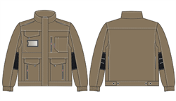 Куртка ProfLineSpecialist (тк.РипСтоп,240), коричневый/черный - фото 16559613