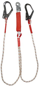 Строп аВерд К50+К20 NL (веревка) двойной с амортизатором 2 бол.+1 соед.кар. - фото 16559653